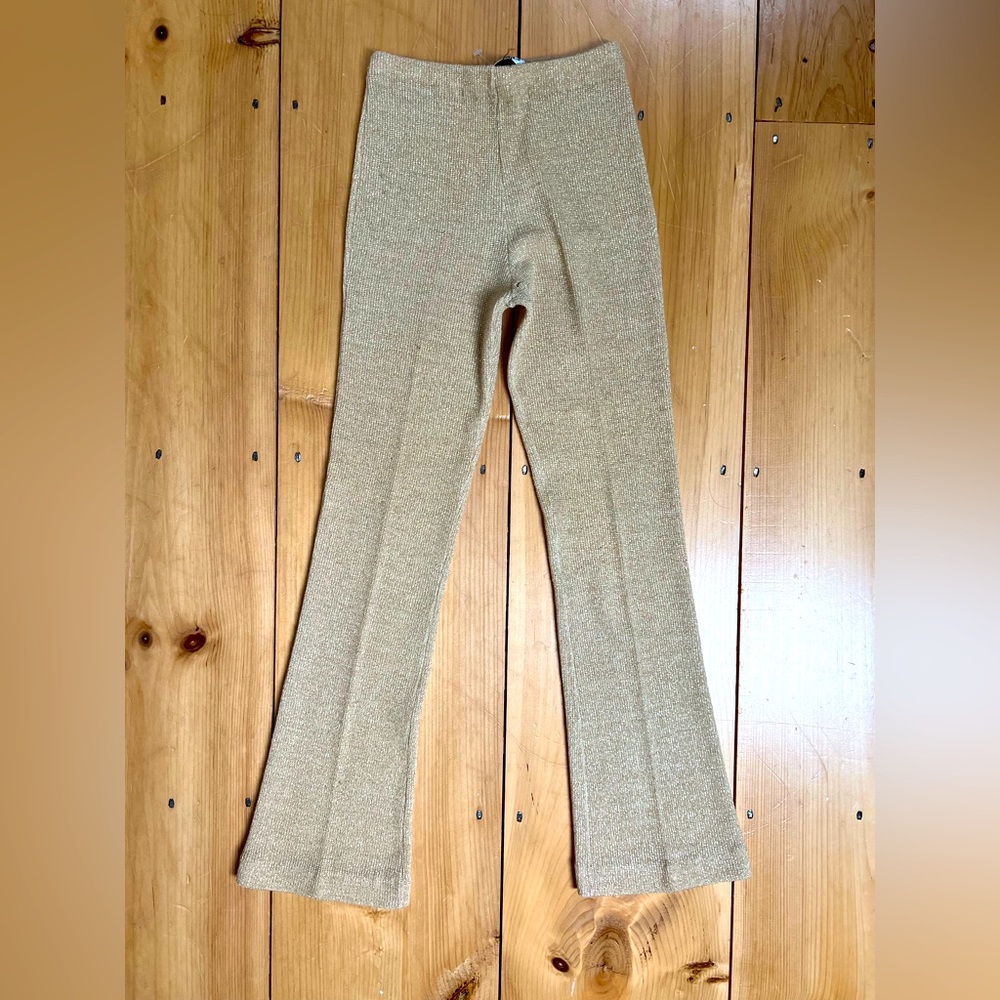 Hang Ups, Vintage, size 7, glitter gold pants.